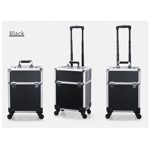 Estuche de cosméticos de tocador personalizado con logotipo, bolsa de maquillaje, organizador de viaje, caja de maquillaje con <span class=keywords><strong>barra</strong></span> de tracción con bloqueo, Maleta de maquillaje con <span class=keywords><strong>barra</strong></span> de Dibujo - Product Image 5