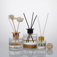 Diffuseurs à roseaux modernes de luxe 50ml-200ml, contenants vides avec bouchon à vis pour huiles essentielles, parfums et usages décoratifs