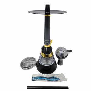 中国工場カスタムポータブルアルミ合金水タバコセット完全なチチャ喫煙アクセサリーミラーテクニック卸売カスタム - Product Image 2