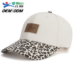 Fashion Casual Unisex Leopard Print Patch Cotton <b>Baseball</b> <b>Cap</b> Sports <b>Caps</b> for Summer Sun Protection - Product Image 1