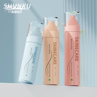 Nouvelle conception de flacon pulvérisateur hydratant pour crème solaire cosmétique en plastique, 80, 100 ml, 120 ml, emballage de flacon de lotion pour le corps de luxe