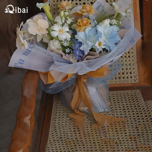 Qibai Glitter mesh sirena strappi fantasia maglia carta da imballaggio per fiori zucchero roccia pera filo da imballaggio - Product Image 4