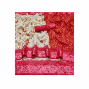 Sari en soie imprimée - Product Image 1