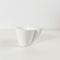 Changhui Céramique Personnalisé Café Thé Blanc Tasse et Soucoupe 230ml Tasse avec un Porte-Biscuit pour le Petit-Déjeuner