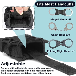 Porta manette tattico Molle marsupio aperto Top universale custodia ammanettatura grilli fondina marsupio cintura caccia accessori - Product Image 5