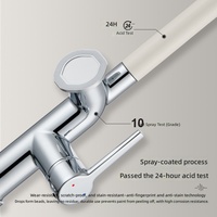 Robinet de cuisine moderne et minimaliste avec support magnétique extractible pour téléphone, valve en céramique, eau chaude/froide, pour évier de cuisine domestique