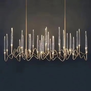 <span class=keywords><strong>Lampadario</strong></span> Moderno a LED in Vetro con Cristalli per Villa Americana Verificata, Camera da Letto, Scala, <span class=keywords><strong>Cameretta</strong></span> Bambini - 3 Anni di Garanzia - Product Image 6