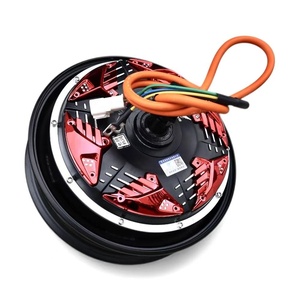 Moteur à balais DKYS étanche à aimant permanent 48V 60V 72V 1500W pour skateboard et vélo, tambour électroplaqué 10 pouces 35H 1500W - Product Image 2