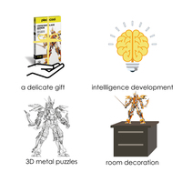 Piececool Robot Mecha Samouraï à Lame Croissante, Puzzle 3D en Métal, Style Anime Sci-Fi, Kit d'Assemblage en Acier Inoxydable