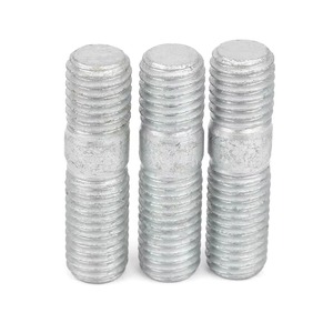 Boulons à tête cylindrique à double extrémité galvanisés à chaud de grade 8.8 <span class=keywords><strong>DIN</strong></span> <span class=keywords><strong>939</strong></span> en acier au carbone métrique pour équipements et construction - Product Image 4