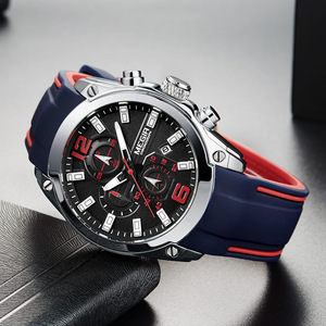 Montre sport chronographe multifonctionnelle, montre-bracelet tendance pour homme avec calendrier - Product Image 3
