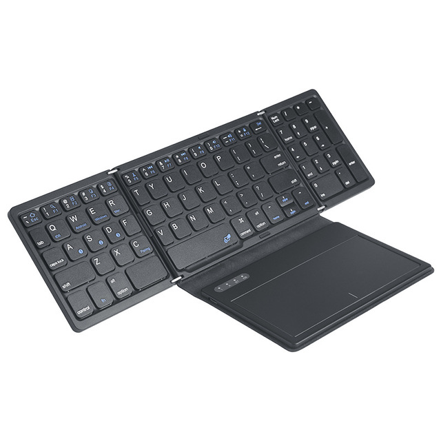 High Quality Foldable Wireless Keyboard With Touchpadc Bt Keyboard for Ios/Android/Windows Mobile Phone Tablet Pc