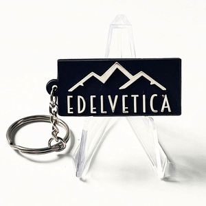 Custom 2D/3D Black White Letters Soft Pvc Keychain Make Rubber Sport <b>Key</b> <b>Chain</b> Your Logo Keyring With <b>Chain</b> - Product Image 6