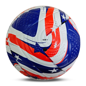 ลูกฟุตบอลหนังพรีเมียมเย็บติดด้วยความร้อน ขนาด 5 สำหรับการแข่งขันระดับมืออาชีพ พิมพ์ลายได้ตามต้องการ ทนทาน ใช้ได้ทั้งในร่มและกลางแจ้ง คุณภาพสูง - Product Image 2