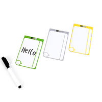 Petit mini flexible effaçable à sec notes magnétiques amovibles tableau d'affichage accessoire de tableau blanc taille personnalisable aimant de maintien de couleur