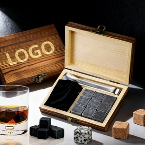 ชุดของขวัญหินวิสกี้แช่เย็นเกรดอาหารธรรมชาติแบบส่วนตัวสำหรับขายส่ง สำหรับวิสกี้ วอดก้า บูร์บอง - Product Image 6