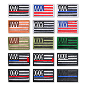 Venta al por mayor personalizado todos los países gancho y bucle parche Bandera Nacional parche bordado coser hierro en gancho bucle parche bordado - Product Image 6