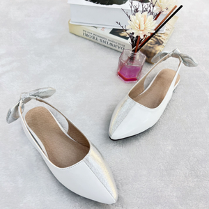 Girls Sandals <b>Pointed</b> <b>Toe</b> Middle Big Children's Princess Back Bowknot High-heeled Shoes Waterproof Breathable PU Upper Summer - Product Image 5