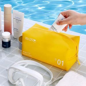 Summer New Arrival Jelly Color Wash <b>Toiletry</b> Swimming Travel Cosmetic <b>Storage</b> Waterproof Pvc Makeup Bag - Product Image 4