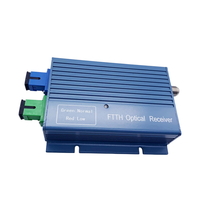 Peralatan Fiber CATV Aktif 1550nm SC/APC FTTH Penerima Optik dengan WDM Port RF Tunggal TV Digital CATV Mini Node