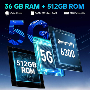 Oukitel Wp35 Pro 5G โทรศัพท์ที่ทนทาน12GB + 512GB 6.6นิ้วแอนดรอยด์14 MediaTek dimensity 6300 OCTA Core 11000mAh NFC OTG 5G smartphone - Product Image 3