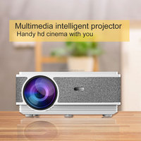 Mini projecteur vidéo Android 9.0, 1080P, prise en charge 4K, lampe LED, mise au point manuelle, stéréo HIFI, correction numérique de la distorsion trapézoïdale, portable, prise US