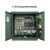 Poste de transformateur mobile compact trois phases 132 kV 40 MVA MSS-40-132 entièrement personnalisable, transportable sur remorque, monté sur châssis, à bain d'huile