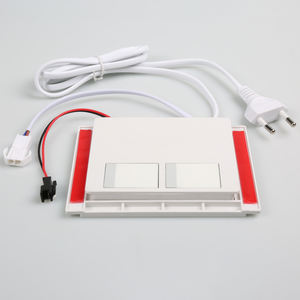 ตัวควบคุมกระจกสัมผัสแบบ Capacitive LED ขาวดำอัจฉริยะ TSP-002 พร้อมระบบหรี่ไฟและไล่ฝ้า 110V-240V <span class=keywords><strong>ปุ</strong></span>่มสัมผัสแบบ Pad สวิตช์ 1-5 มม. - Product Image 1