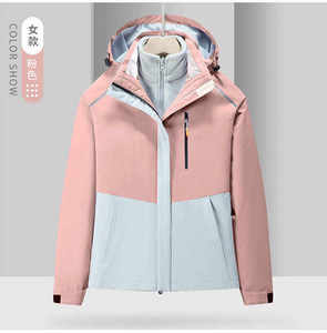 Chaqueta de invierno de moda para <span class=keywords><strong>hombre</strong></span> con gabardina con estampado de soplo desmontable impermeable aislado en el interior <span class=keywords><strong>abrigo</strong></span> largo de lana para exteriores - Product Image 2