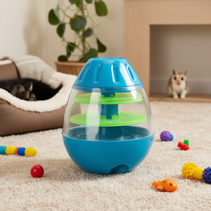 Juguete Interactivo para Mascotas con Diseño Abatible de 13 cm, Dispensador de Comida con Forma de Huevo de Plástico - Product Image 3