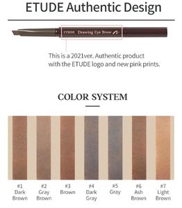 E.TUDE Wax-based Pigments Dark Brown Eyebrow <b>Pencil</b> for Natural Brow Definition Precise & Long-lasting Brows - Product Image 4