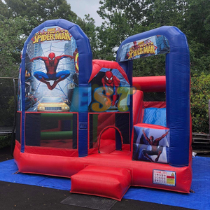 Commerciale di noleggio gonfiabile buttafuori gonfiabile casa di rimbalzo Spiderman castello gonfiabile con scivolo per bambini - Product Image 2