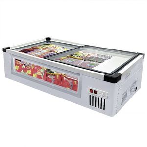 Mini réfrigérateur présentoir double porte personnalisé petit réfrigérateur <span class=keywords><strong>de</strong></span> table pour bière mini réfrigérateur à gâteau mini réfrigérateur présentoir - Product Image 6