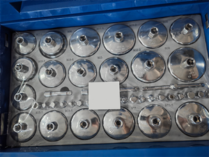 Équipement de vidange d'<span class=keywords><strong>huile</strong></span> automobile, boîte de vidange d'<span class=keywords><strong>huile</strong></span> de 100 L avec ensemble d'outils, chariot d'atelier mécanique - Product Image 5