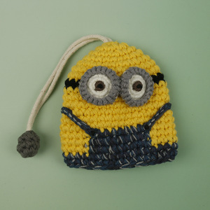 Porte-clés en <span class=keywords><strong>crochet</strong></span> respirant fait main par Zhijiang, étui à clés en tricot de laine pour femme, motif dessin animé, protège-clés ouvert - Product Image 6