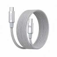 Kabel Pengisian Cepat Double Pony Type-C ke Type-C 2A, Nylon Braided, 1 Meter, Garansi 12 Bulan untuk Ponsel & Komputer
