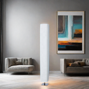 โคมไฟตั้งพื้นโลหะฐานสแตนเลสสีแดงโคมไฟไฟฟ้าแบบดั้งเดิมสำหรับตกแต่งบ้านสไตล์นอร์ดิกศิลปะดีไซน์ทันสมัย - Product Image 4