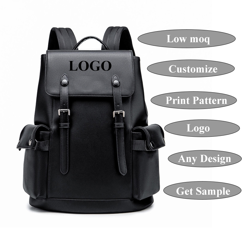Роскошный дизайнерский рюкзак с пользовательским логотипом, мужские водонепроницаемые повседневные спортивные рюкзаки, новый пользовательский рюкзак из искусственной кожи с логотипом