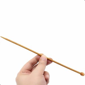 6 Pcs 4.5mm Wooden Knitting Needle Straight Single Pointed US Size 7 for DIY Yarn Craft Set,<b>Socks</b>, Sweater, Nice Gift for Women - Product Image 4