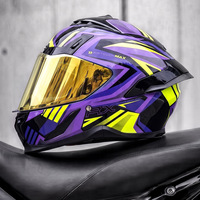 Nouveau casque de moto intégral en ABS, prix d'usine, homologué ECE, norme DOT, visière anti-buée en PC, taille L