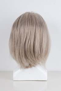 Peluca Grace Transparente <span class=keywords><strong>Gris</strong></span> Plateado con Encaje Frontal 4x4, Base de Piel, Cabello Humano Remy Sedoso para Volumen, Corte <span class=keywords><strong>Corto</strong></span>, 150% de Densidad - Product Image 3