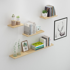 <b>Wall</b> <b>Mounted</b> Solid Wood <b>Shelf</b> Rectangle Durable For Home Storage Organization - Product Image 3