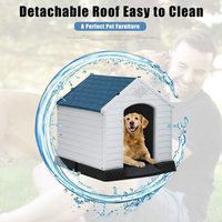 Pawise Maison pour animaux de compagnie de haute qualité, plusieurs tailles, grande niche pour chien d'extérieur, durable, solide, maison pour chien d'intérieur et d'extérieur avec évents