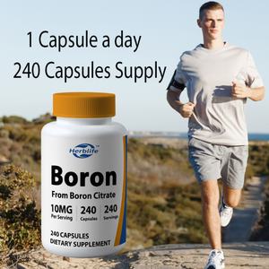 Capsules de bore 10 mg, vente chaude OEM/ODM, 240 capsules végétariennes, sans gluten et non OGM, soutien immunitaire - Product Image 4