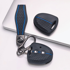 Funda para Llave de Toyota Hilux <span class=keywords><strong>Vigo</strong></span> Yaris Corolla Rav4 Vitz Echo Old 2 con Llavero, Antirrayaduras, Antigolpes, Agarre Suave, Cubierta Antipolvo - Product Image 2
