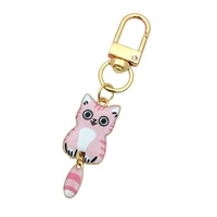 Série de petits chats mignons, pendentif de sac à dos en alliage d'animal de dessin animé unique, porte-clés créatif anime, boucle de porte promotionnelle