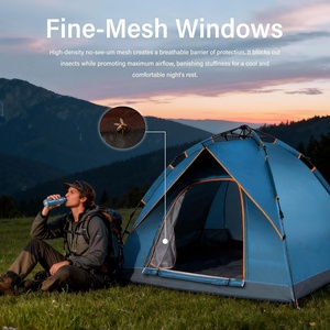 Tente de camping extérieure à une chambre avec ouverture automatique, imperméable, portable, légère, tente de plage familiale - Product Image 5