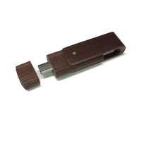 Pendrive de Madera Tipo-C 2.0 de 8GB, 16GB, Memoria USB-C de 32GB, 64GB