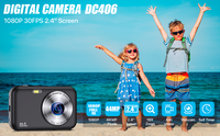 Disparar cámaras digitales que combinan con tarjeta SD de 32GB Cámara pequeña compacta para niños Niños Niñas FHD 1080P Cámara para niños Punto de 44MP