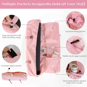 Échantillon gratuit : Sacs de yoga en toile de coton 100 % biologique et écologique, durables, compacts, portables, de haute qualité, pour tapis de yoga. - Product Image 3
